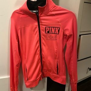 Hot pink workout jacket